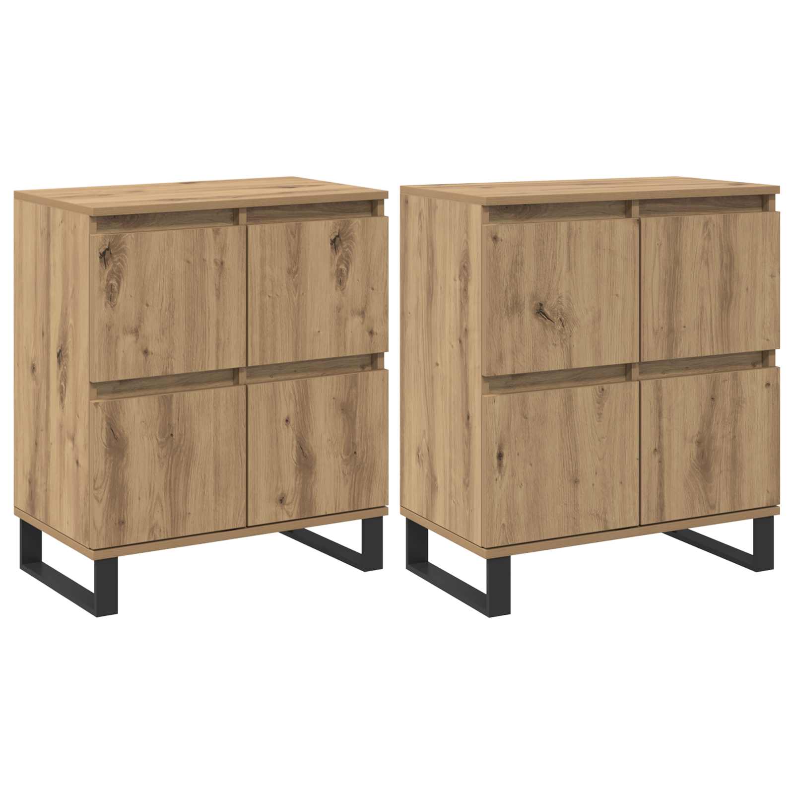 Πλαϊνό γραφείο 2 pcs Artisan Oak 60 x 35 x 70 cm - Pakobazaar