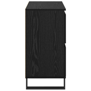 Πλαϊνό γραφείο 2 pcs Μαύρη Οξυά 60 x 35 x 70 cm - Pakobazaar