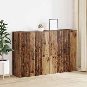 Τοίχου Ντουλάπα Επιτοίχιο 2 pcs Παλιό ξύλο 69,5 x 34 x 90 εκ. - Pakobazaar