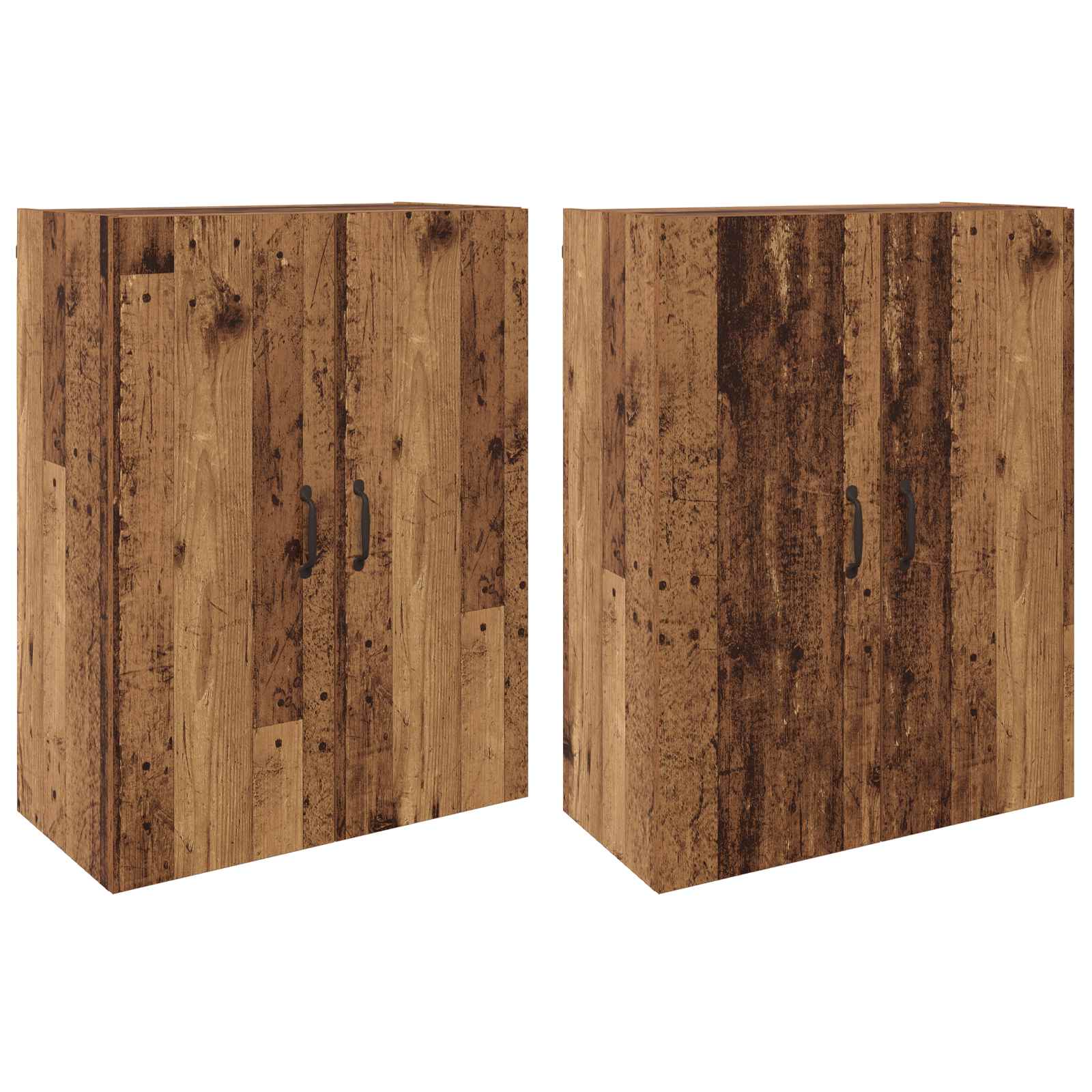 Τοίχου Ντουλάπα Επιτοίχιο 2 pcs Παλιό ξύλο 69,5 x 34 x 90 εκ. - Pakobazaar