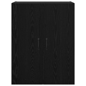 Τοίχου Ντουλάπα Επιτοίχιο 2 pcs Μαύρη Οξυά 69,5 x 34 x 90 εκ. - Pakobazaar