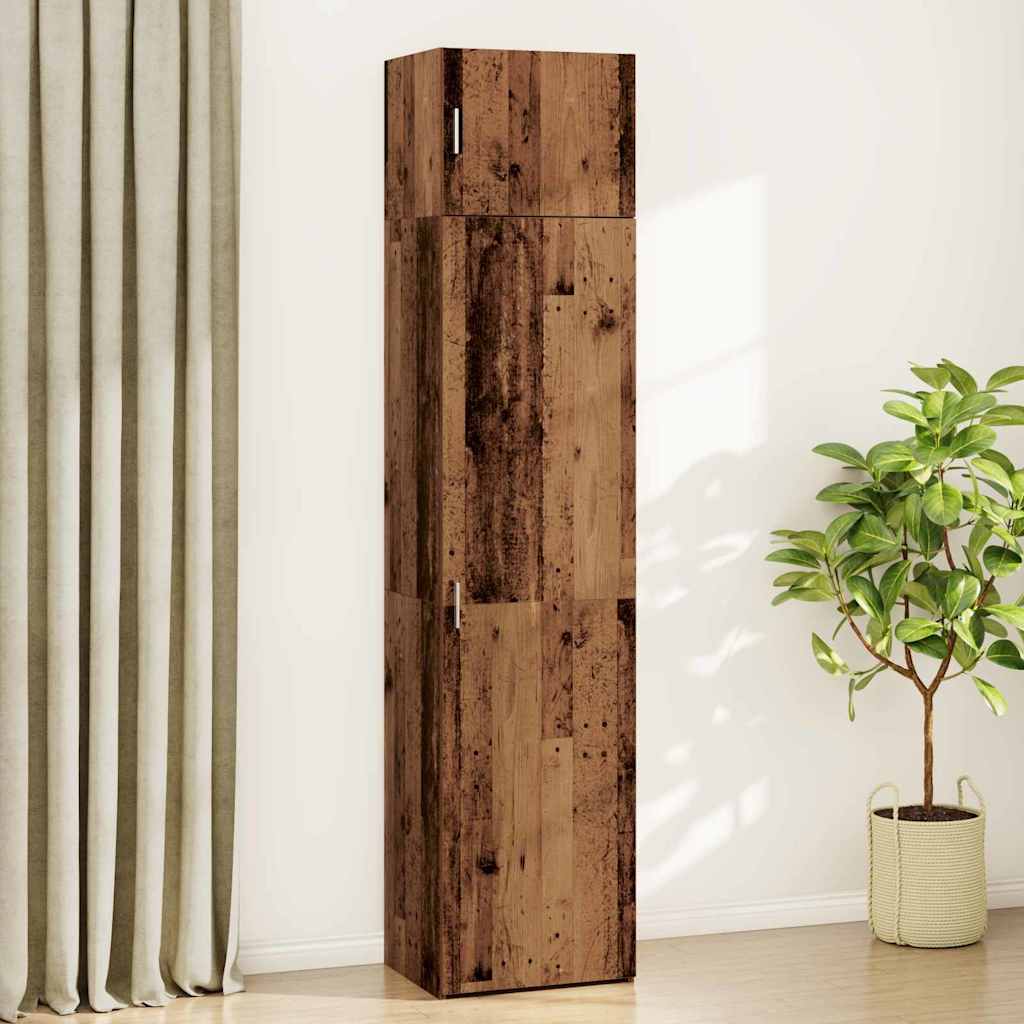 Πλαϊνό γραφείο 3 pcs Παλιό ξύλο