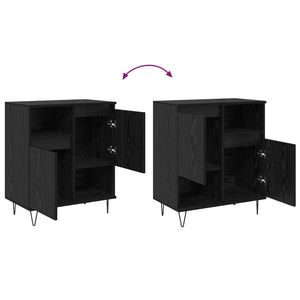 Πλαϊνό γραφείο 3 pcs Μαύρη Οξυά 60 x 35 x 70 cm - Pakobazaar