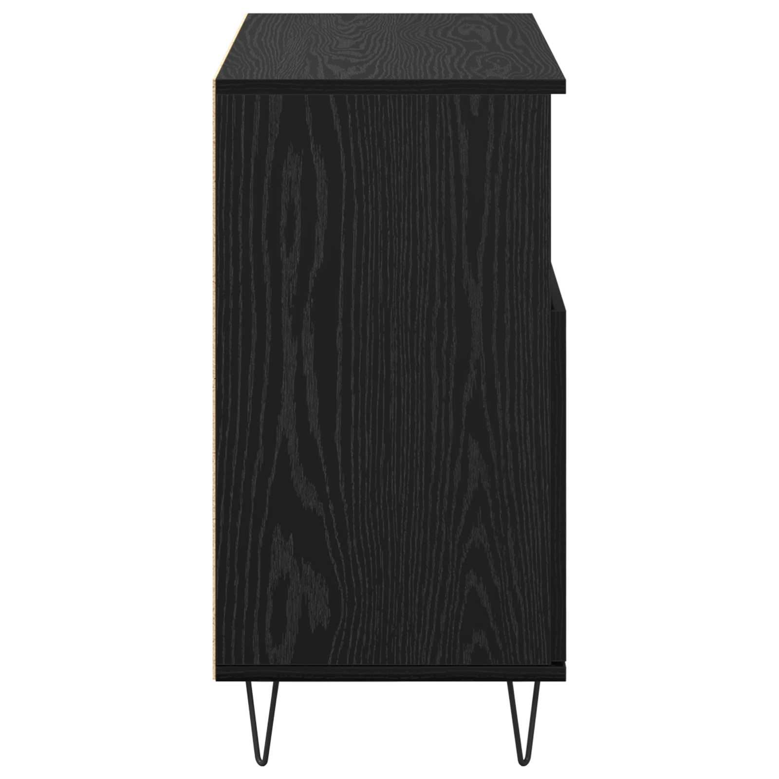 Πλαϊνό γραφείο 3 pcs Μαύρη Οξυά 60 x 35 x 70 cm - Pakobazaar