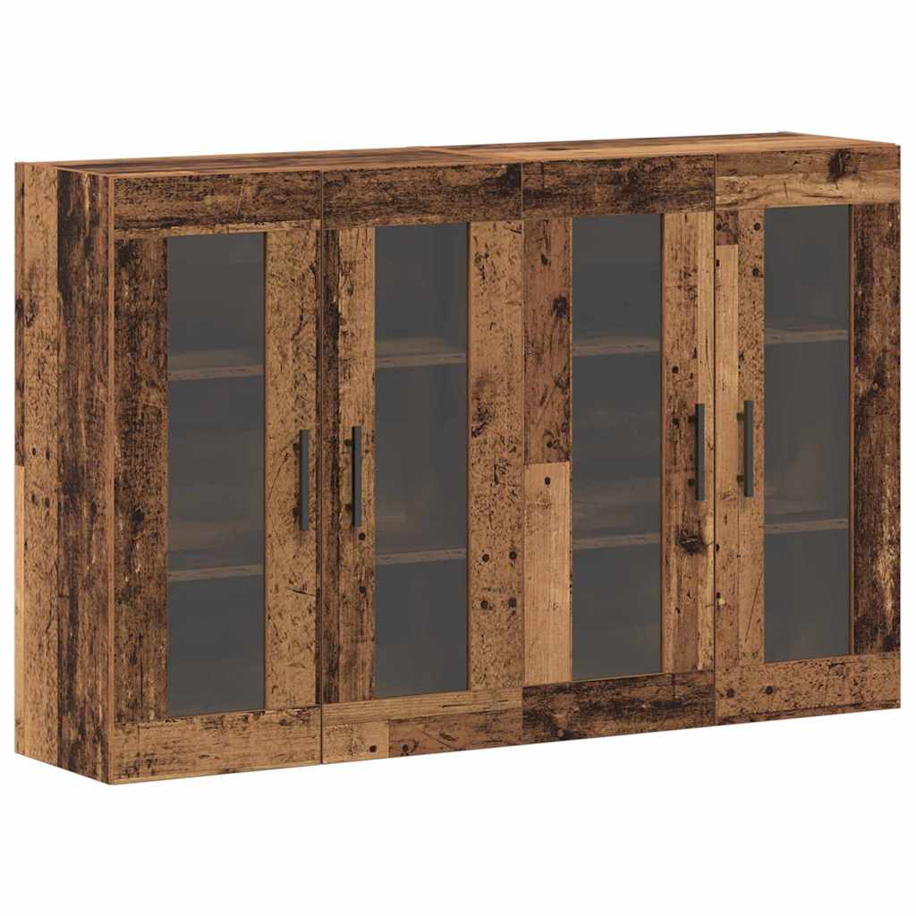 Ντουλάπια Τοίχου 2 pcs Παλαιό ξύλο 69,5 x 34 x 90 εκ.