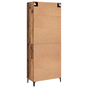 Highboard 2 pcs Παλαιό ξύλο Επεξεργασμένο ξύλο - Pakobazaar