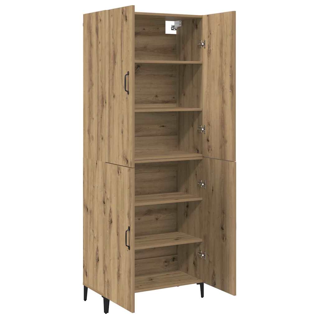 Highboard 2 pcs Artisan Oak Επεξεργασμένο ξύλο