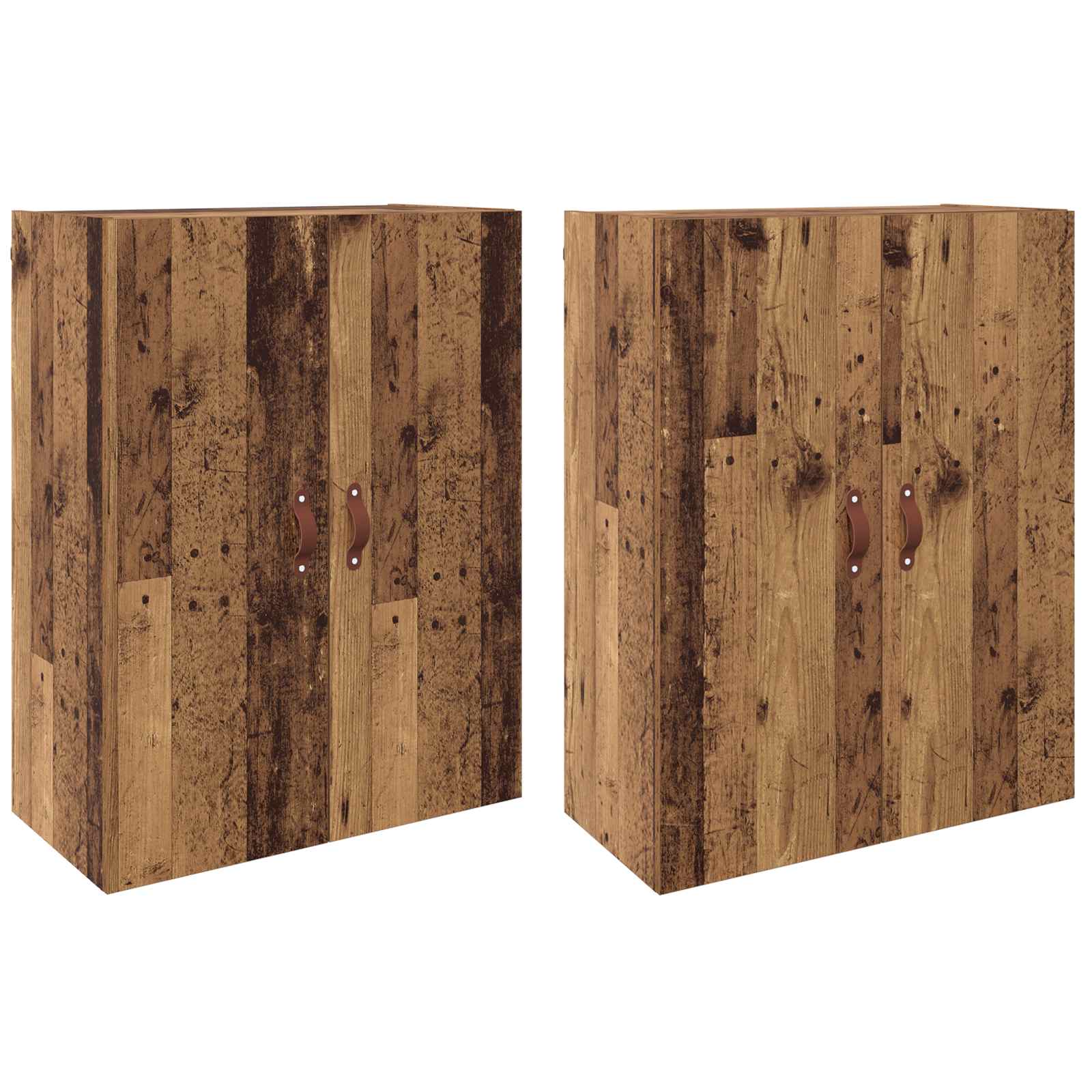 Τοίχου Ντουλάπα Επιτοίχιο 2 pcs Παλιό ξύλο 69,5 x 34 x 90 εκ. - Pakobazaar
