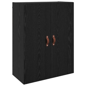 Τοίχου Ντουλάπα Επιτοίχιο 2 pcs Μαύρη Οξυά 69,5 x 34 x 90 εκ. - Pakobazaar