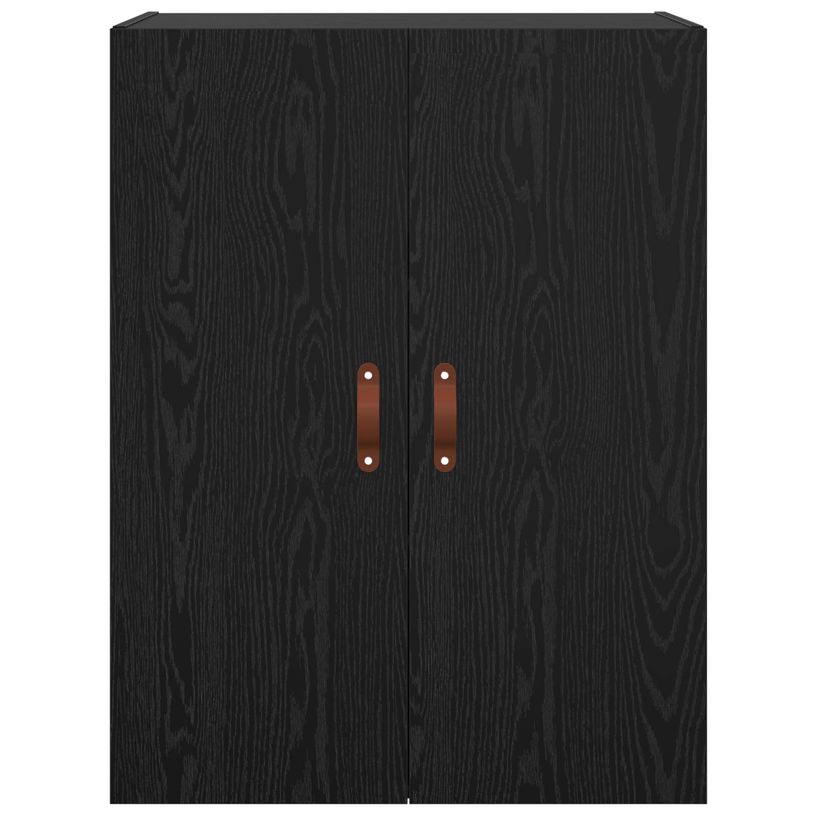 Τοίχου Ντουλάπα Επιτοίχιο 2 pcs Μαύρη Οξυά 69,5 x 34 x 90 εκ. - Pakobazaar