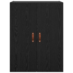 Τοίχου Ντουλάπα Επιτοίχιο 2 pcs Μαύρη Οξυά 69,5 x 34 x 90 εκ. - Pakobazaar