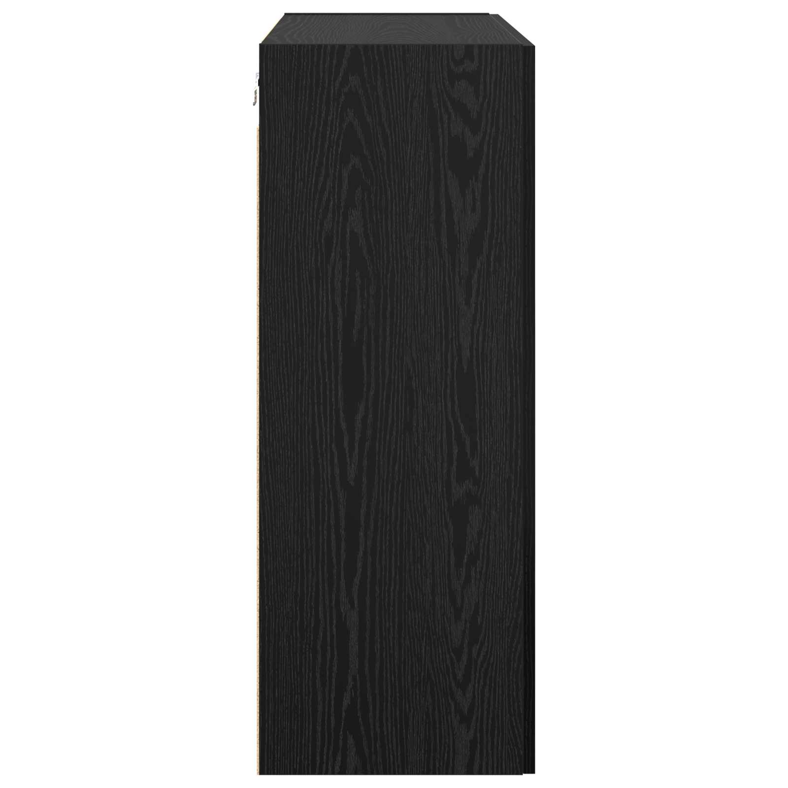 Τοίχου Ντουλάπα Επιτοίχιο 2 pcs Μαύρη Οξυά 69,5 x 34 x 90 εκ. - Pakobazaar