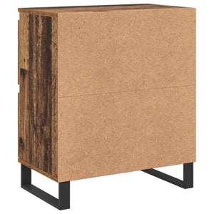 Πλαϊνό γραφείο 3 pcs Παλιό ξύλο 60 x 35 x 70 cm - Pakobazaar