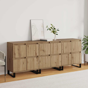 Πλαϊνό γραφείο 3 pcs Artisan Oak 60 x 35 x 70 cm - Pakobazaar