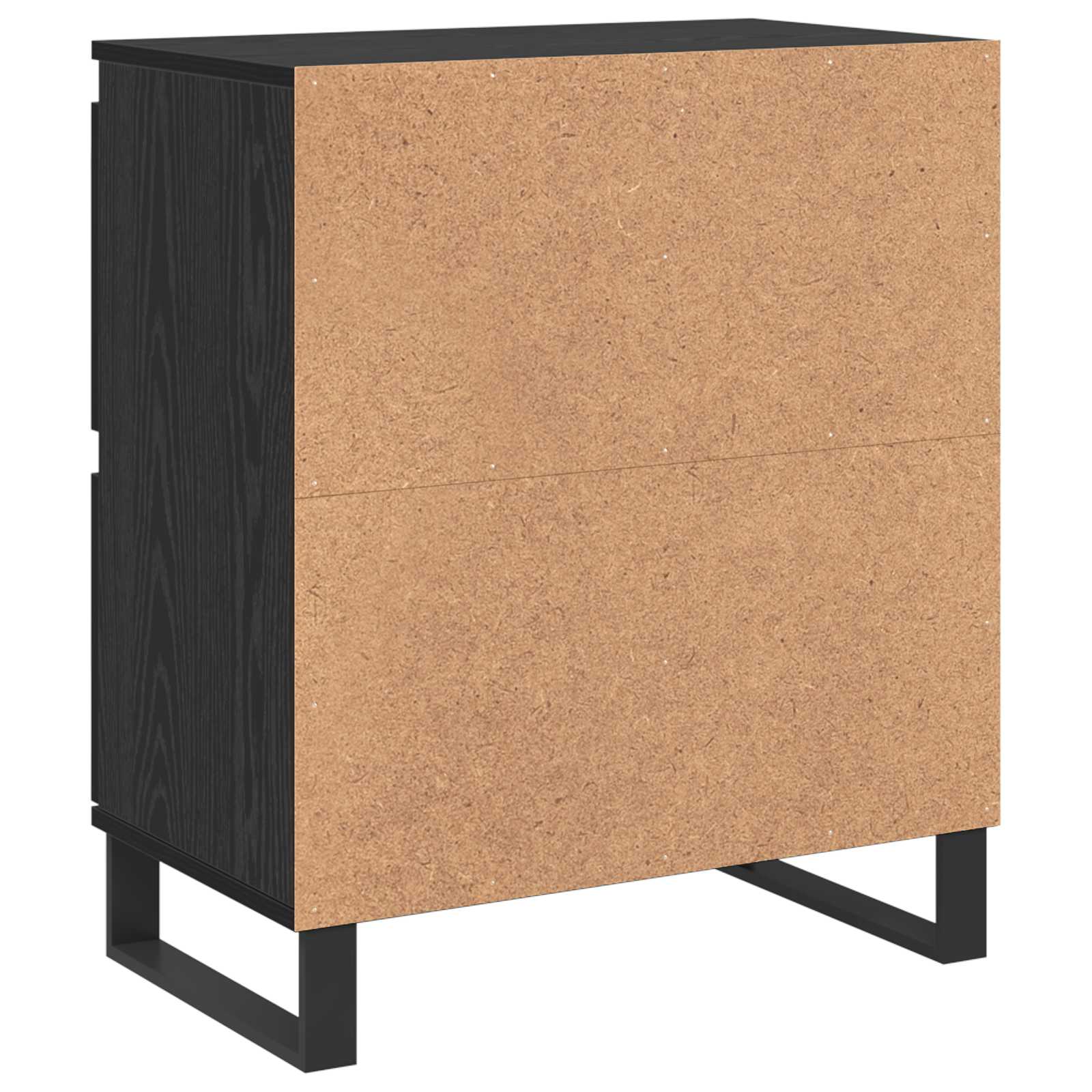 Πλαϊνό γραφείο 3 pcs Μαύρη Οξυά 60 x 35 x 70 cm - Pakobazaar