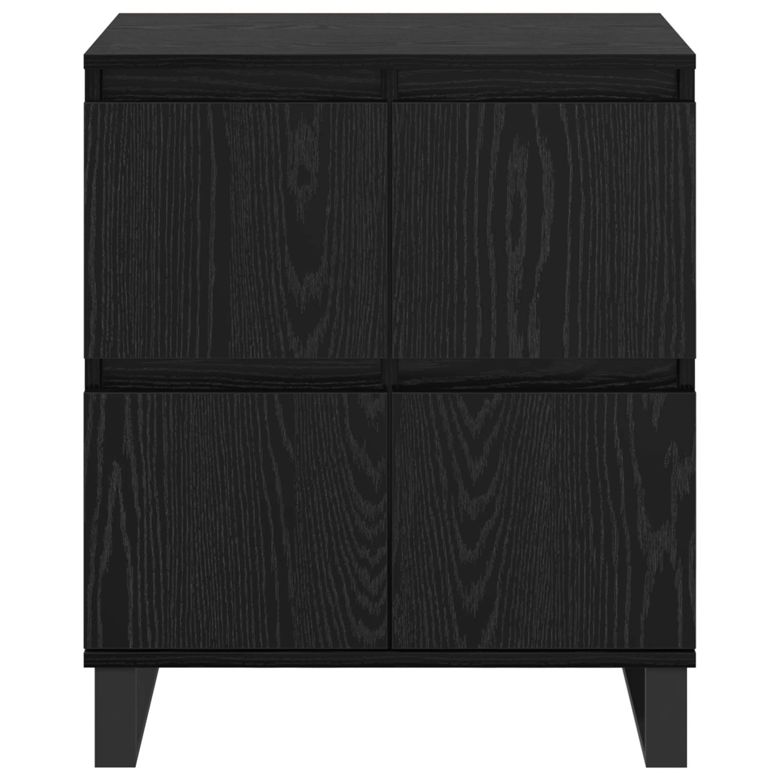 Πλαϊνό γραφείο 3 pcs Μαύρη Οξυά 60 x 35 x 70 cm - Pakobazaar
