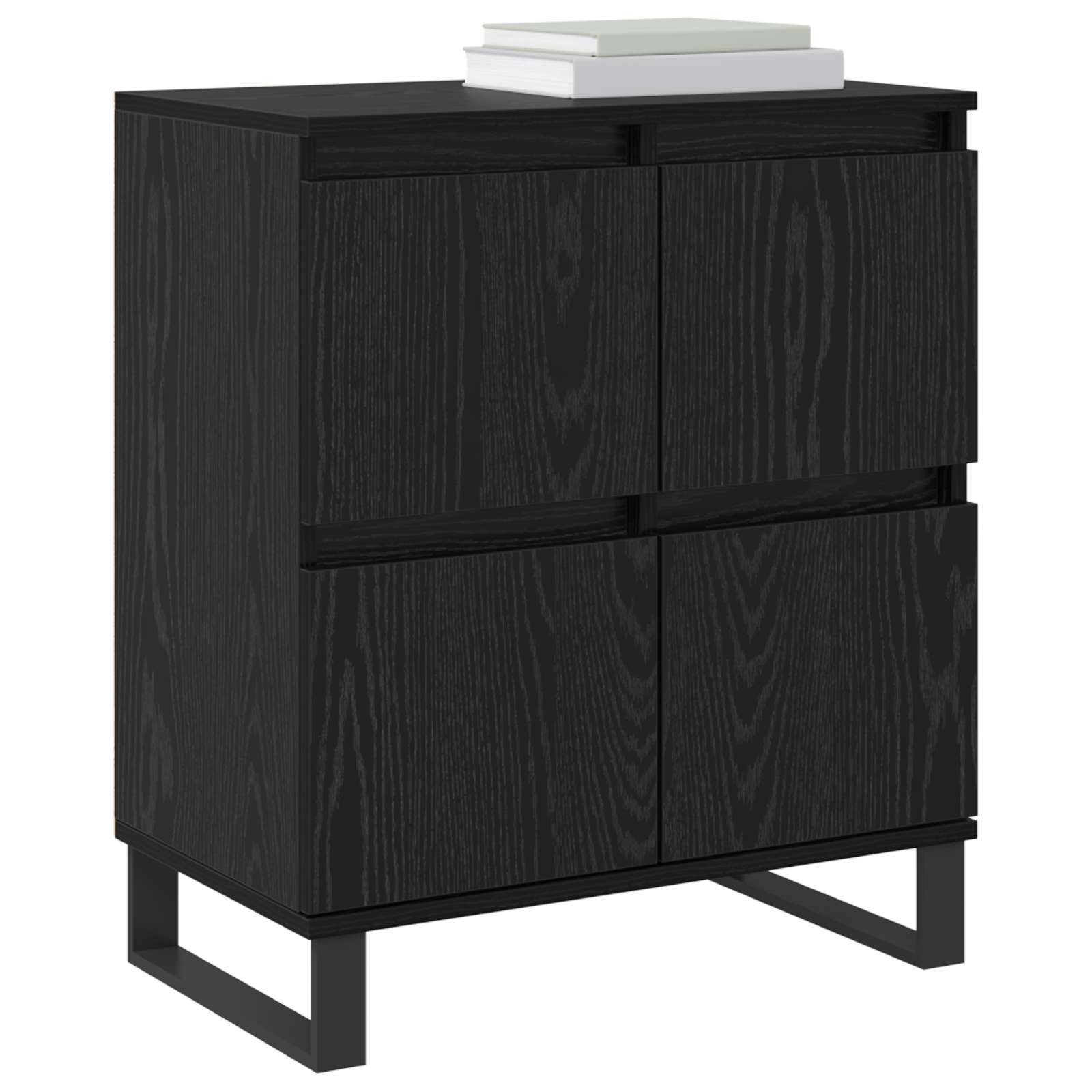Πλαϊνό γραφείο 3 pcs Μαύρη Οξυά 60 x 35 x 70 cm - Pakobazaar