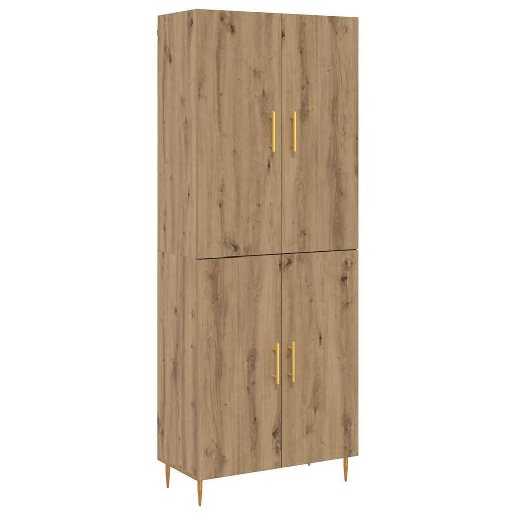 Highboard artisan δρυς 69,5 x 34 x 180 εκ. Επεξεργασμένο ξύλο
