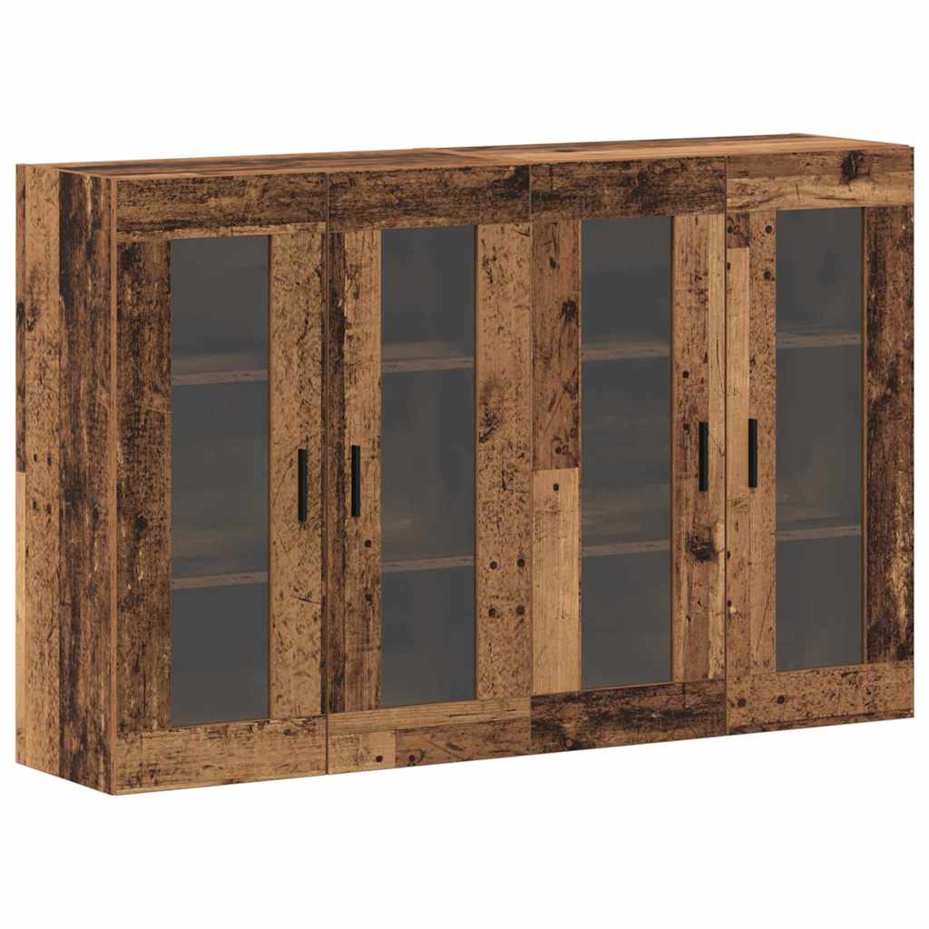 Ντουλάπια Τοίχου 2 pcs Παλαιό ξύλο 69,5 x 34 x 90 εκ.