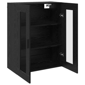 Ντουλάπια Τοίχου 2 pcs Μαύρη δρυς 69,5 x 34 x 90 εκ. - Pakobazaar