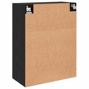 Ντουλάπια Τοίχου 2 pcs Μαύρη δρυς 69,5 x 34 x 90 εκ. - Pakobazaar