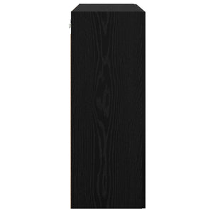 Ντουλάπια Τοίχου 2 pcs Μαύρη δρυς 69,5 x 34 x 90 εκ. - Pakobazaar
