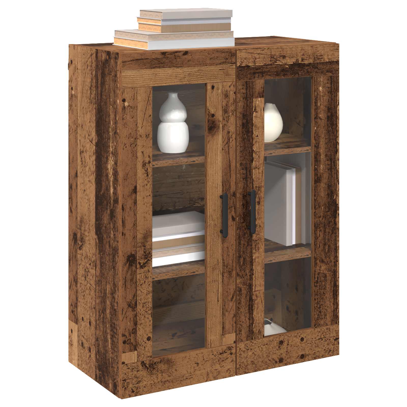Ντουλάπια Τοίχου 2 pcs Παλαιό ξύλο 69,5 x 34 x 90 εκ. - Pakobazaar