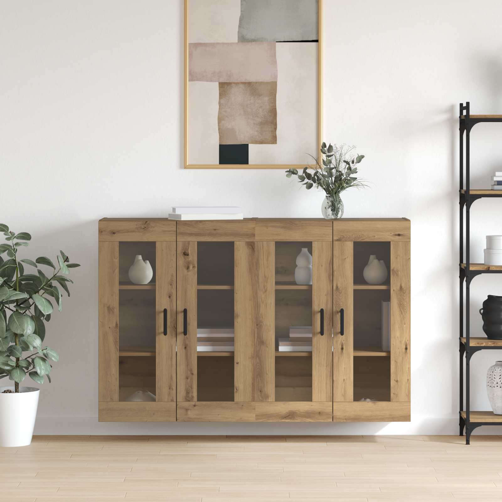 Ντουλάπια Τοίχου 2 pcs artisan δρυς 69,5 x 34 x 90 εκ. - Pakobazaar