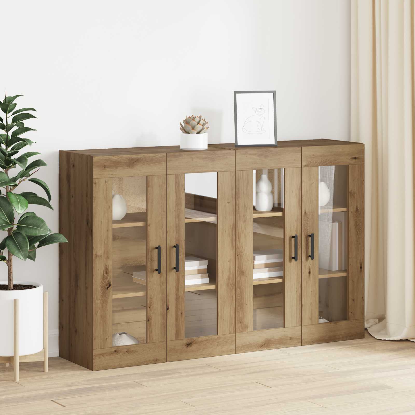 Ντουλάπια Τοίχου 2 pcs artisan δρυς 69,5 x 34 x 90 εκ. - Pakobazaar