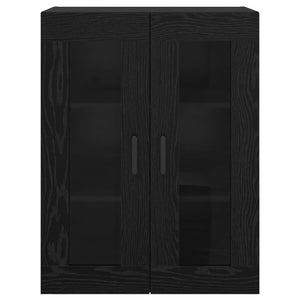 Ντουλάπια Τοίχου 2 pcs Μαύρη δρυς 69,5 x 34 x 90 εκ. - Pakobazaar