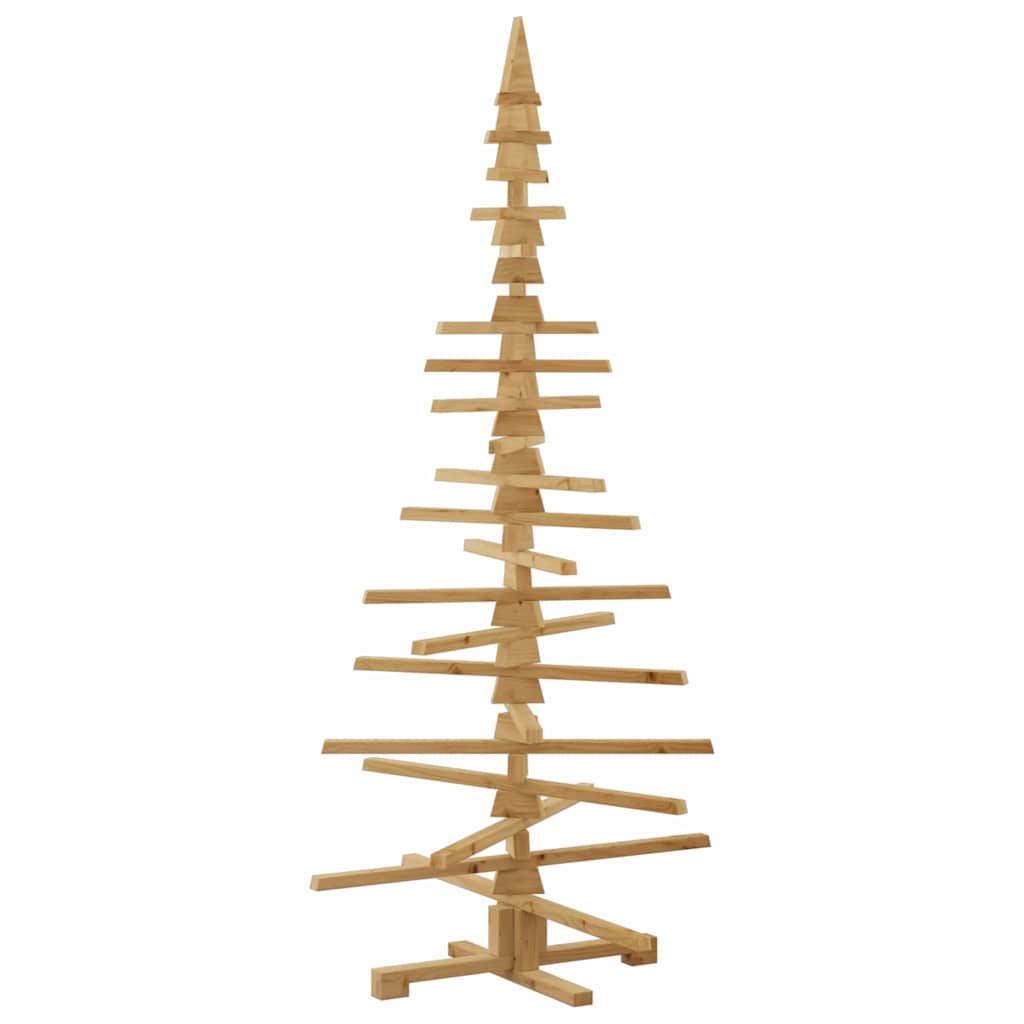 Ξύλινο Χριστουγεννιάτικο Δέντρο Καφέ 180 cm Μασίφ ξύλο πεύκου