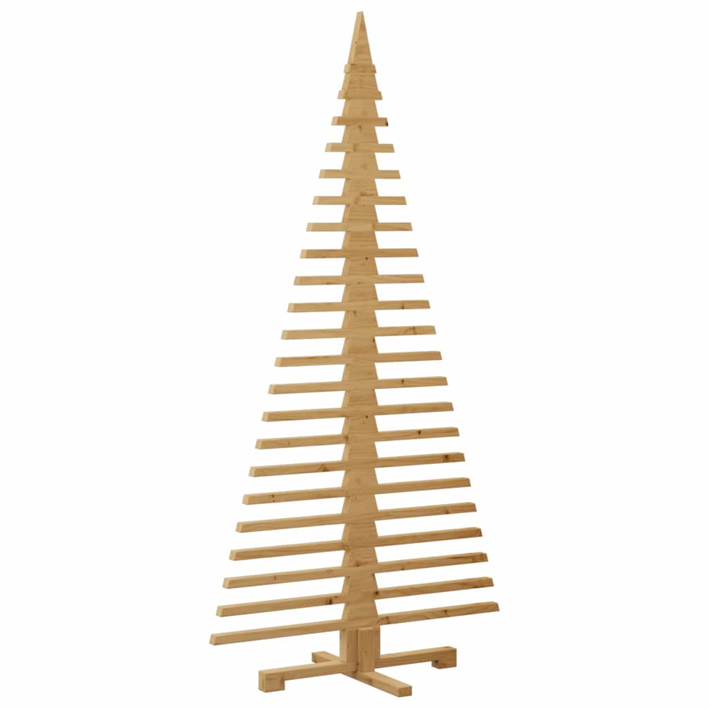 Ξύλινο Χριστουγεννιάτικο Δέντρο Καφέ 180 cm Μασίφ ξύλο πεύκου