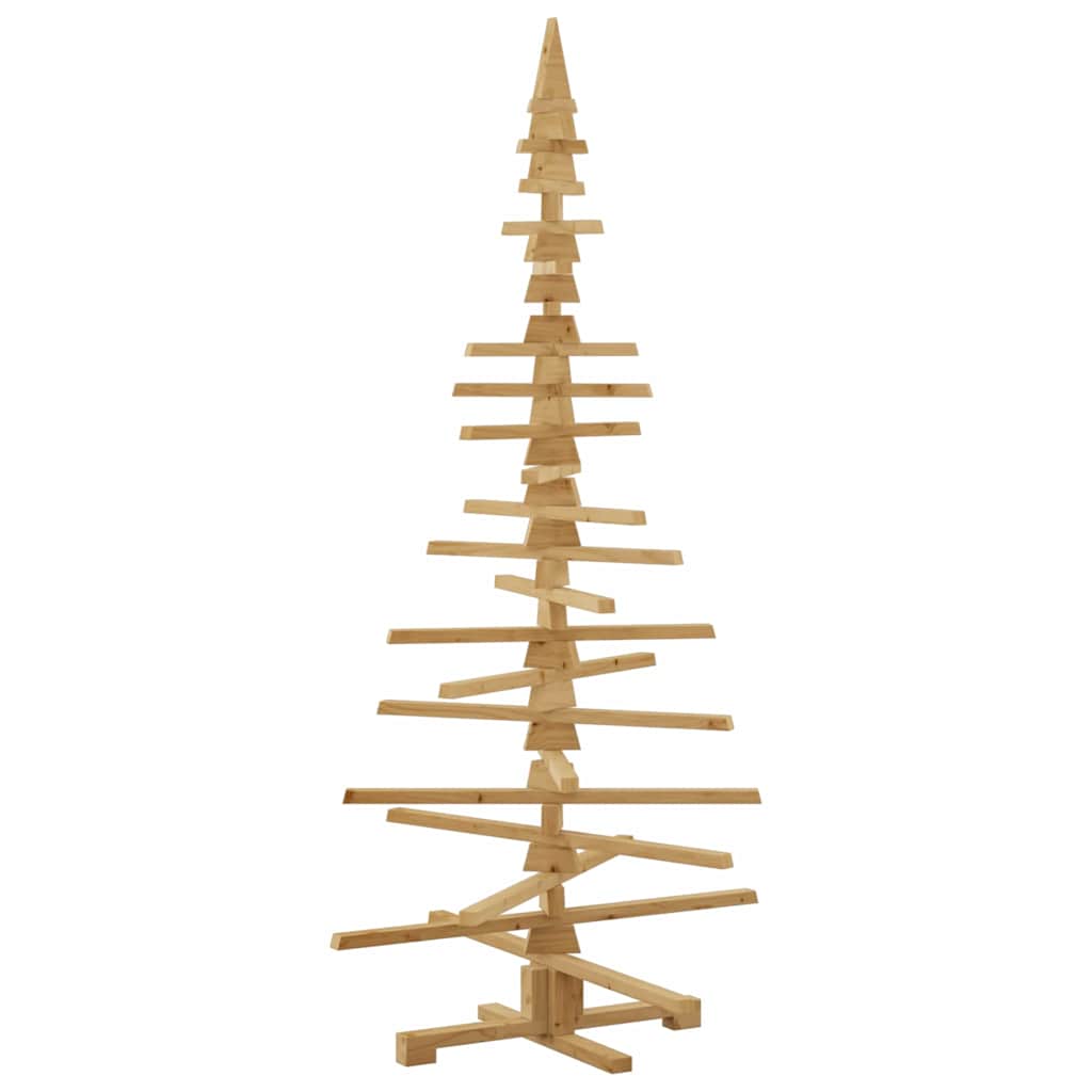 Ξύλινο Χριστουγεννιάτικο Δέντρο Καφέ 180 cm Μασίφ ξύλο πεύκου