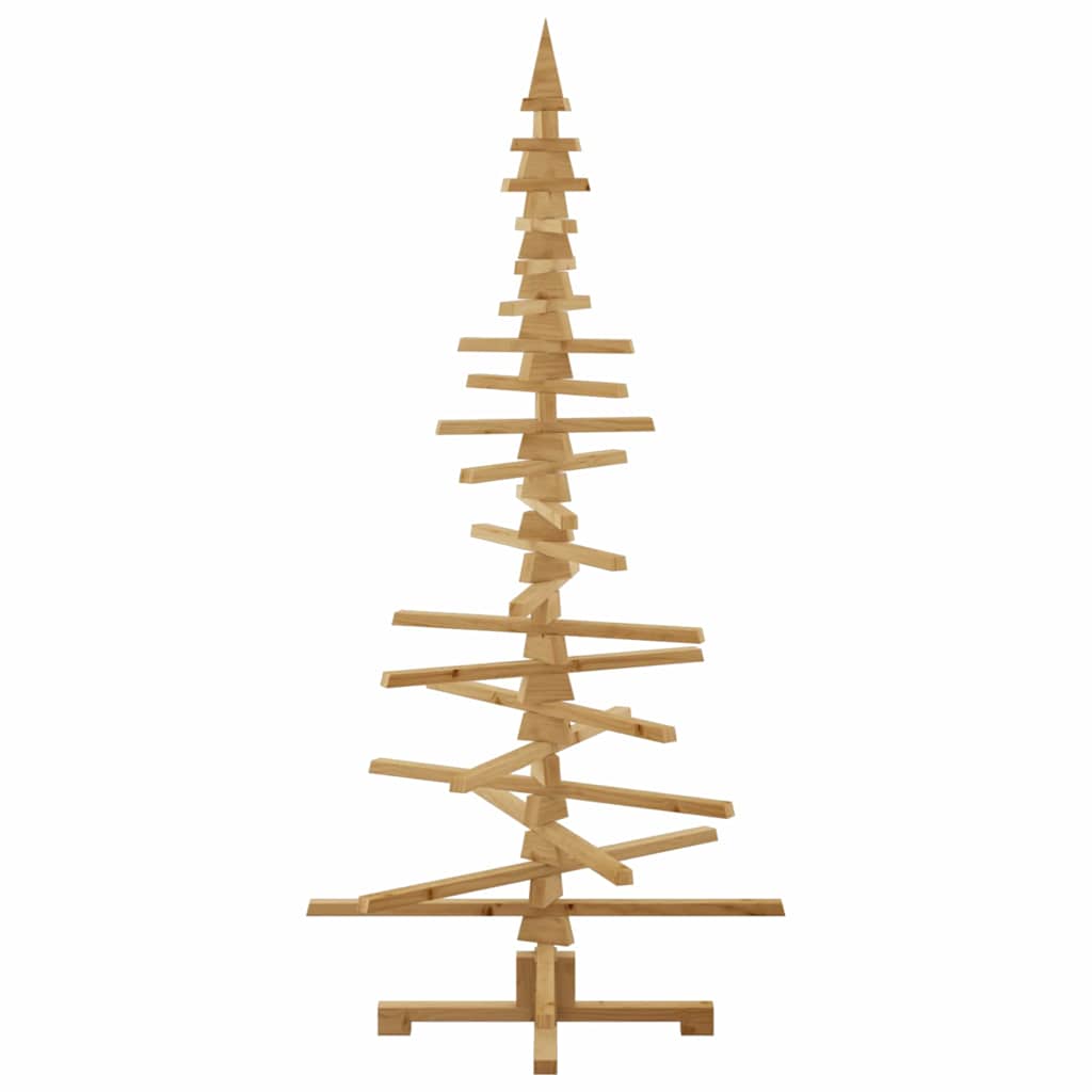 Ξύλινο Χριστουγεννιάτικο Δέντρο Καφέ 180 cm Μασίφ ξύλο πεύκου