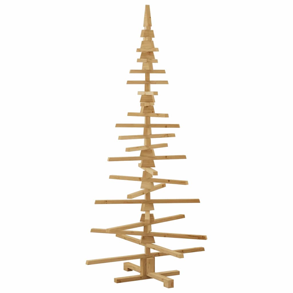 Ξύλινο Χριστουγεννιάτικο Δέντρο Καφέ 180 cm Μασίφ ξύλο πεύκου