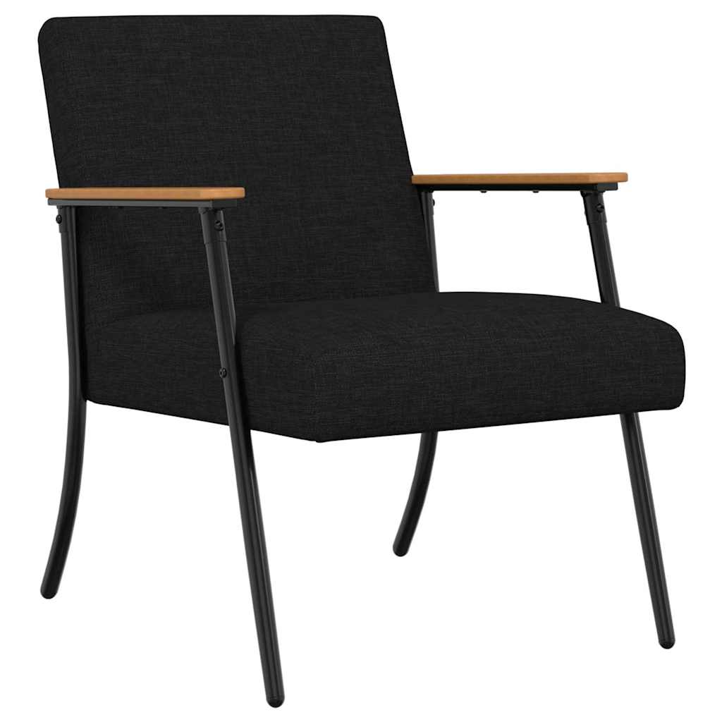 Πολυθρόνα Μαύρο 59 x 75 x 78 εκ ύφασμα - Pakobazaar