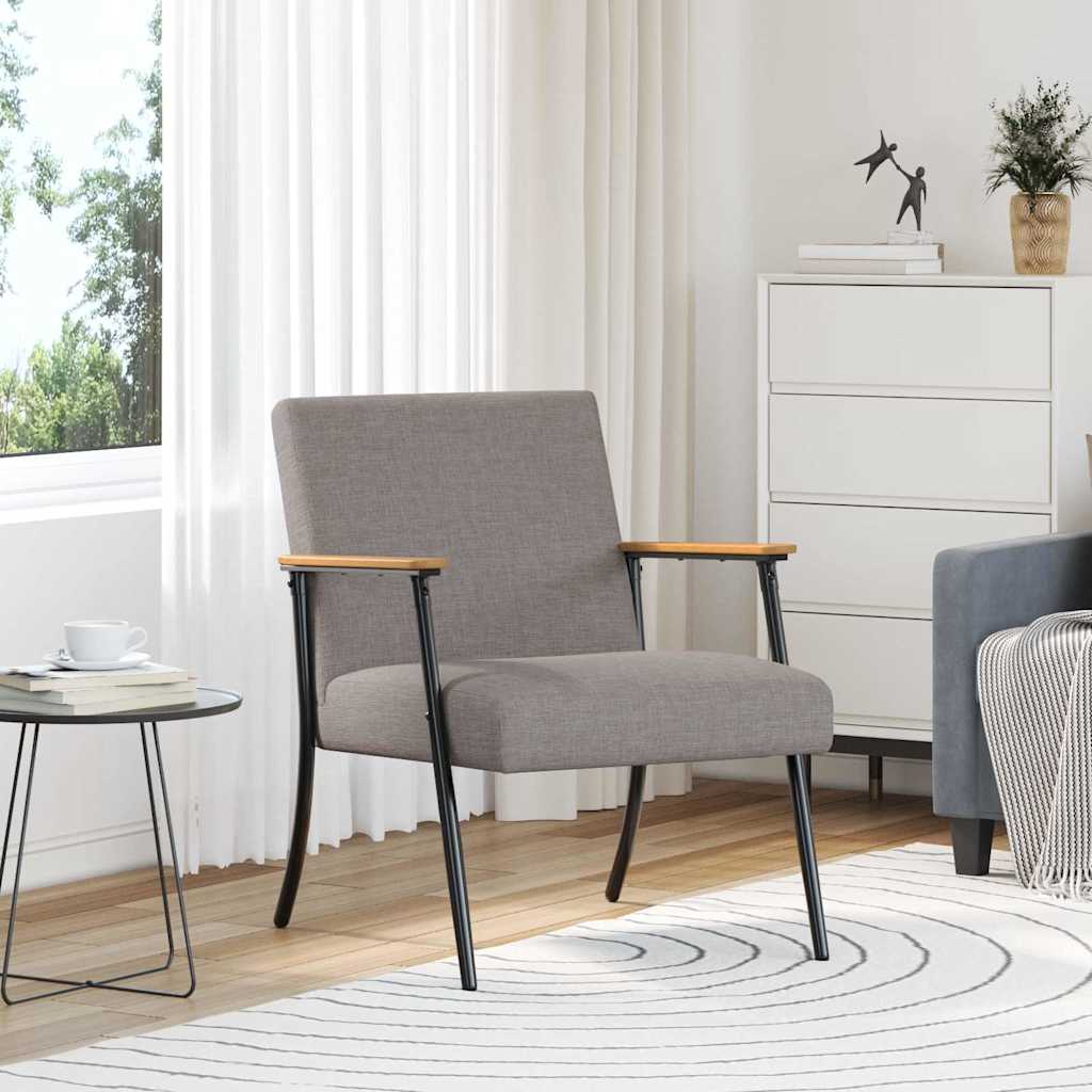 Πολυθρόνα Taupe 59 x 75 x 78 εκ ύφασμα - Pakobazaar