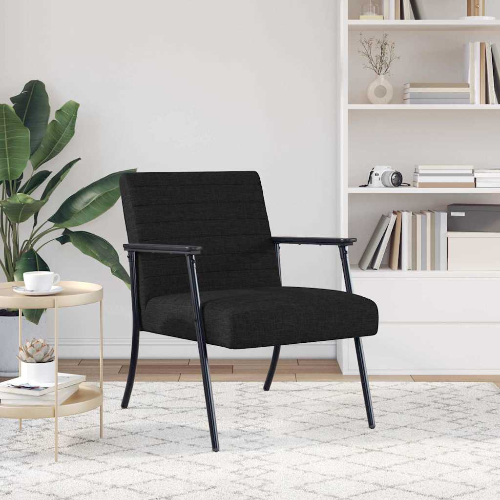 Πολυθρόνα Μαύρο 59 x 75 x 78 εκ ύφασμα - Pakobazaar
