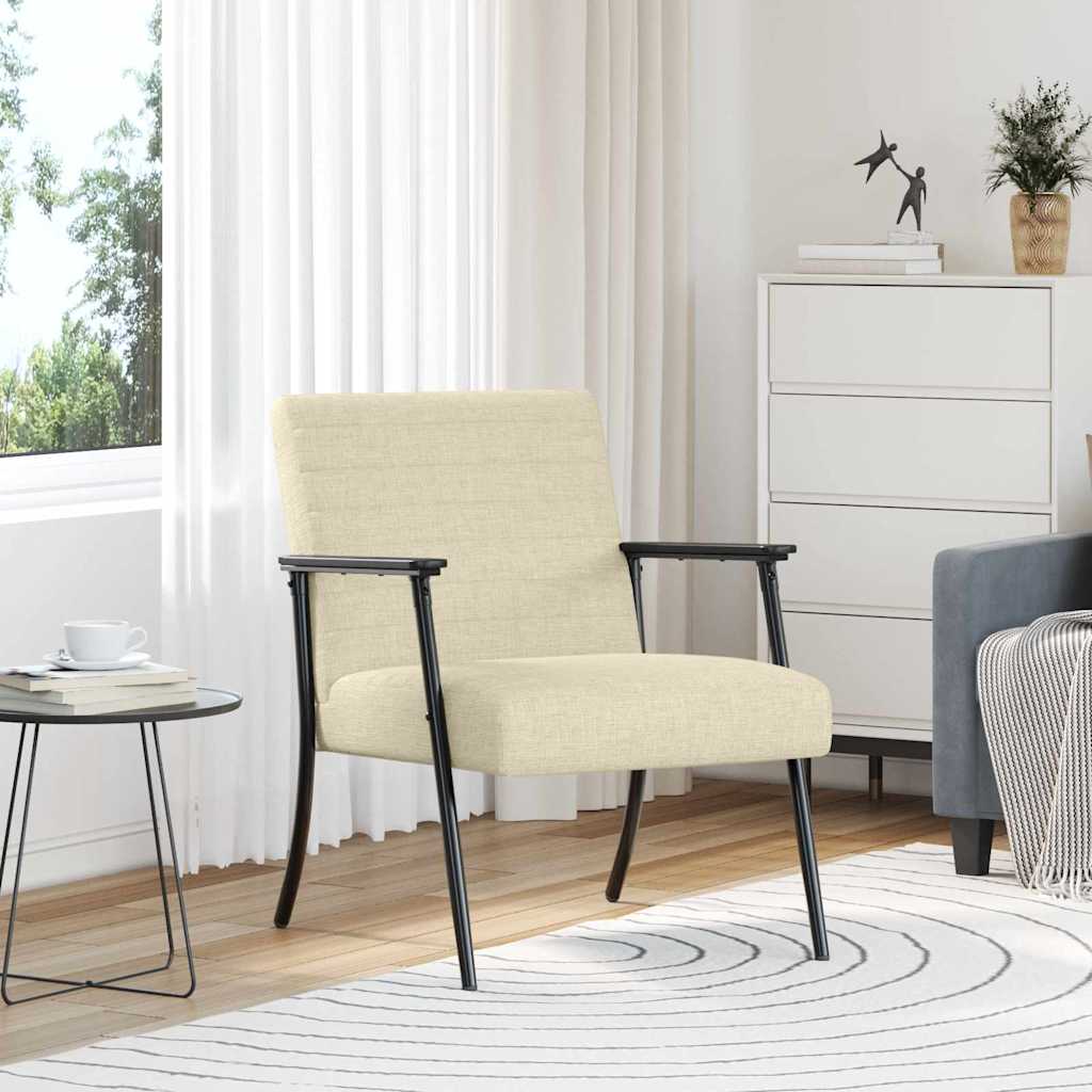 Πολυθρόνα Κρεμ 59 x 75 x 78 εκ ύφασμα