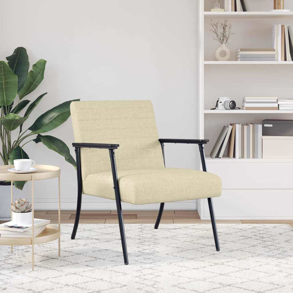 Πολυθρόνα Κρεμ 59 x 75 x 78 εκ ύφασμα