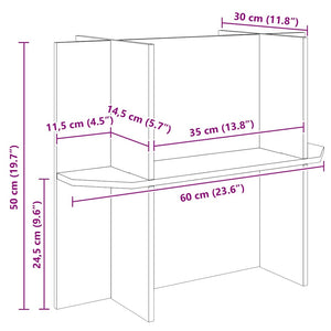 Βάση Terrarium με ράφι Καφέ 60 x 30 x 50 εκ. OSB - Pakobazaar