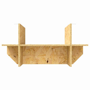 Βάση Terrarium με ράφι Καφέ 60 x 30 x 50 εκ. OSB - Pakobazaar