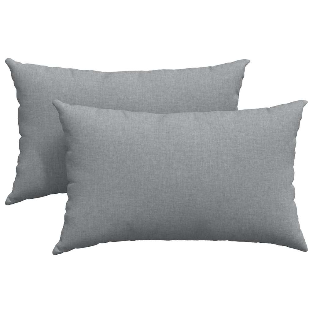 Μαξιλάρι Καναπέ 2 pcs Ανοιχτό γκρι 50 x 30 cm ύφασμα - Pakobazaar
