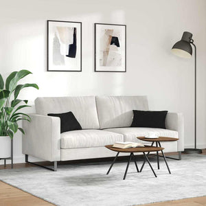 Μαξιλάρι Καναπέ 2 pcs Μαύρο 50 x 30 cm ύφασμα - Pakobazaar