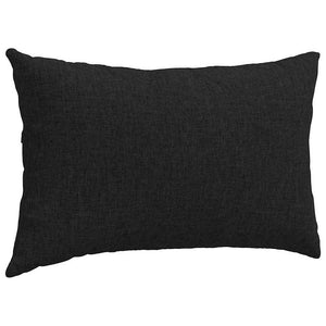 Μαξιλάρι Καναπέ 2 pcs Μαύρο 50 x 30 cm ύφασμα - Pakobazaar