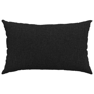 Μαξιλάρι Καναπέ 2 pcs Μαύρο 50 x 30 cm ύφασμα - Pakobazaar