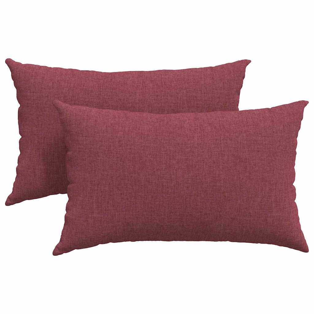 Μαξιλάρι Καναπέ 2 pcs Κόκκινο 50 x 30 cm ύφασμα