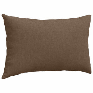 Μαξιλάρι Καναπέ 2 pcs Καφέ 50 x 30 cm ύφασμα - Pakobazaar