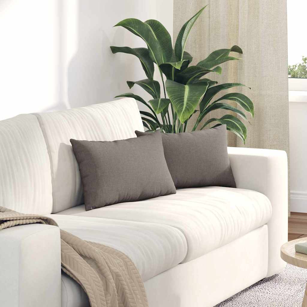Μαξιλάρι Καναπέ 2 pcs Taupe 50 x 30 cm ύφασμα