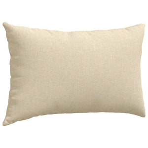 Μαξιλάρι Καναπέ 2 τμχ. ύφασμα Κρεμ 50 x 30 cm